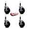 Service Caster 5'' Hard Rubber Swivel 1'' Expanding Stem Caster Set with Brake, 4PK SCC-EX20S514-HRS-TLB-1-4 - alternate 4